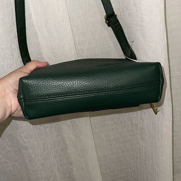 Fossil Kinley Pine Green Genuine Leather SmallโCrossbody - Picture 6 of 15